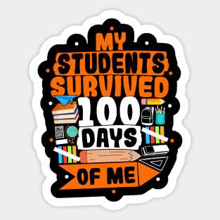 My Students Survived 100 Days Of Me Sticker